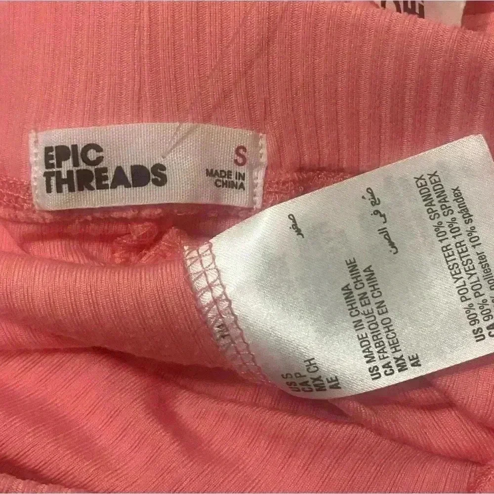 Epic Threads Girls Peachy Pink Extra Soft Leggings. Size Small